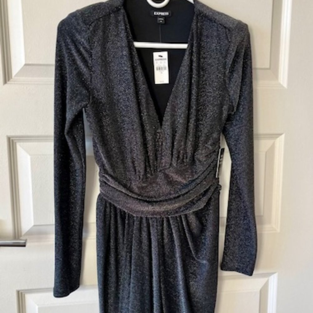 XS Metallic Sparkly Dress from Express- Brand New!
